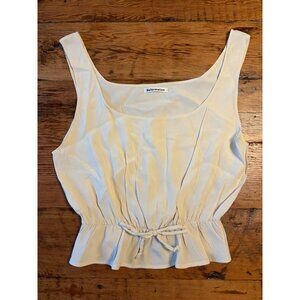 Reformation Cream Cinched Peplum Tank Top – Size Small
